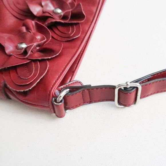 Nicole Miller Red Handbag - Picture 6 of 10